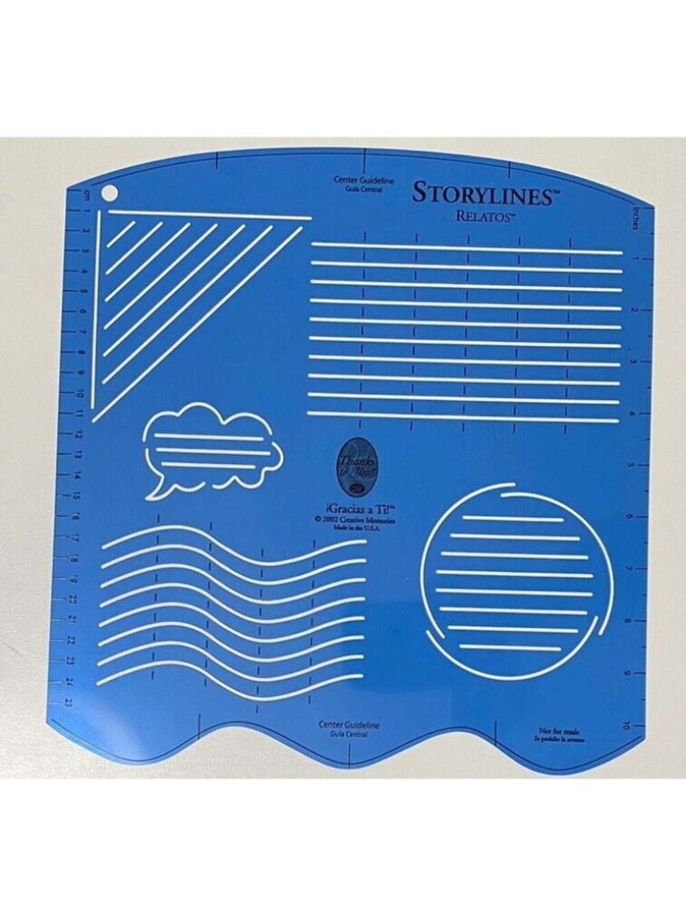 Creative Memories Journaling TEMPLATE Storylines Tool for Page Titles Scrapbook